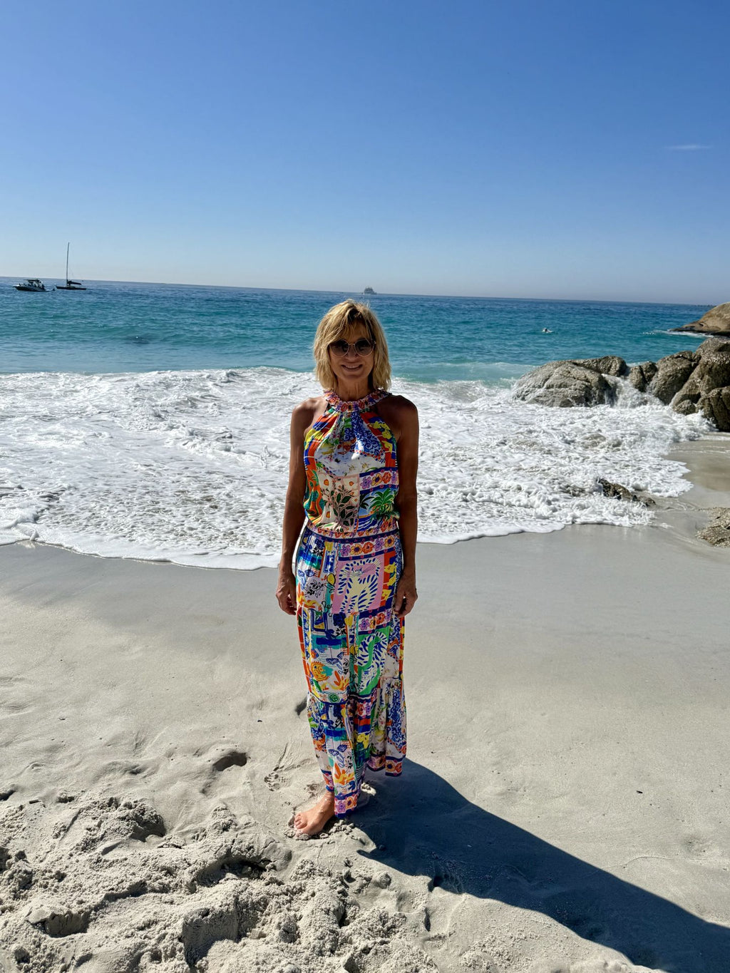 RYY Geranium Halter Maxi