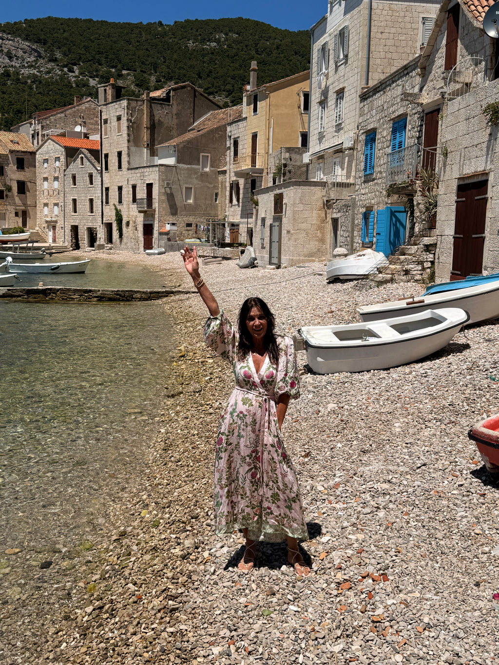 RYY Tatiana Wrap Dress Pink
