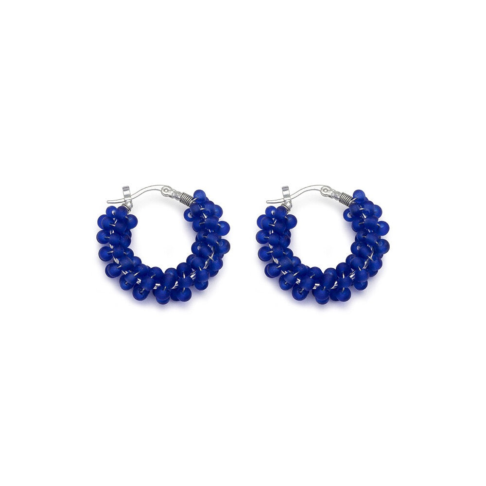 Vestopazzo Beaded Hoop Earrings