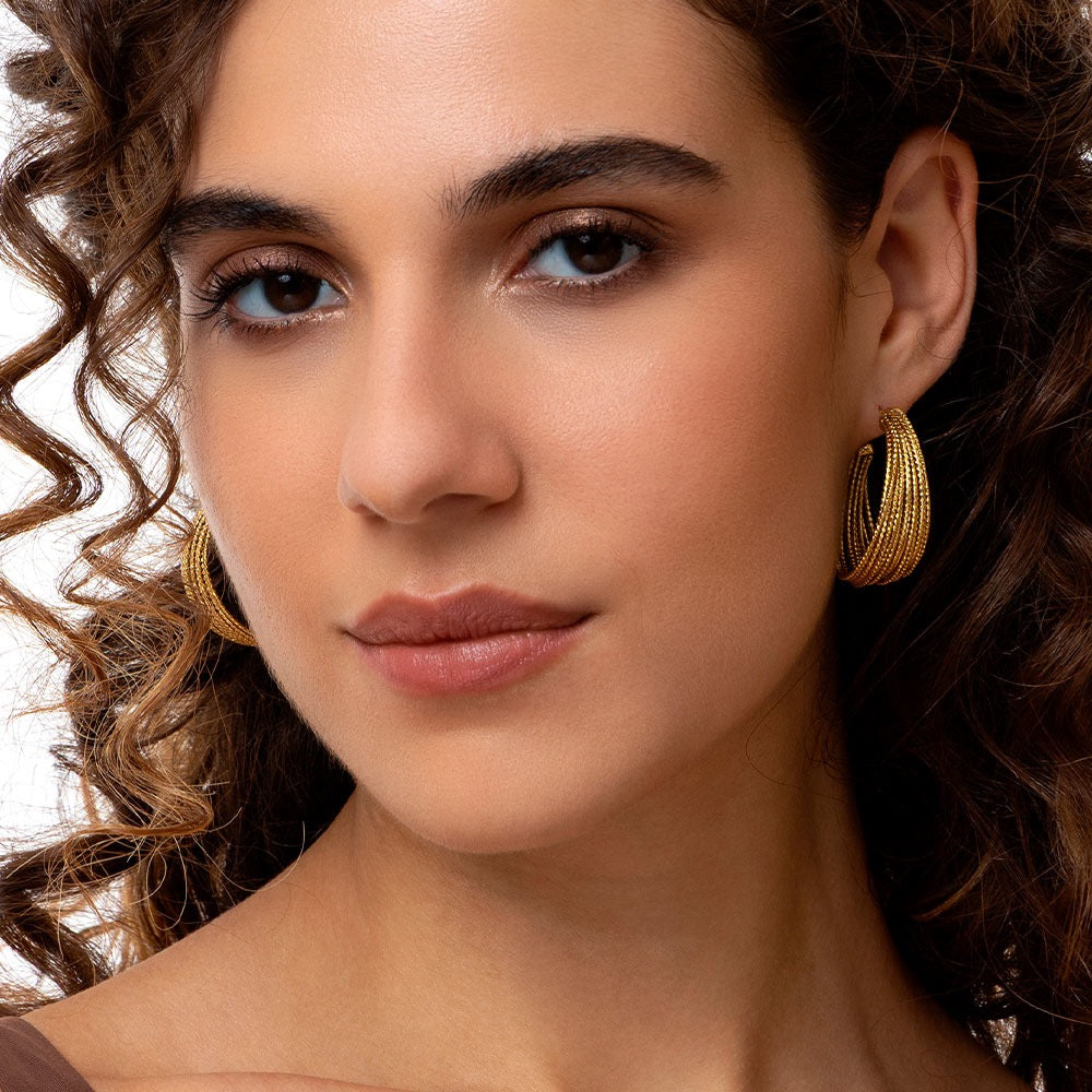 Vestopazzo Semi Luminous Hooped Earings
