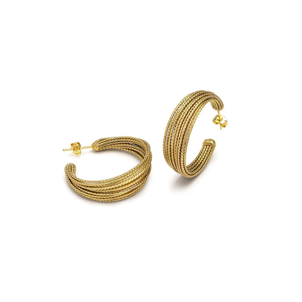 Vestopazzo Semi Luminous Hooped Earings