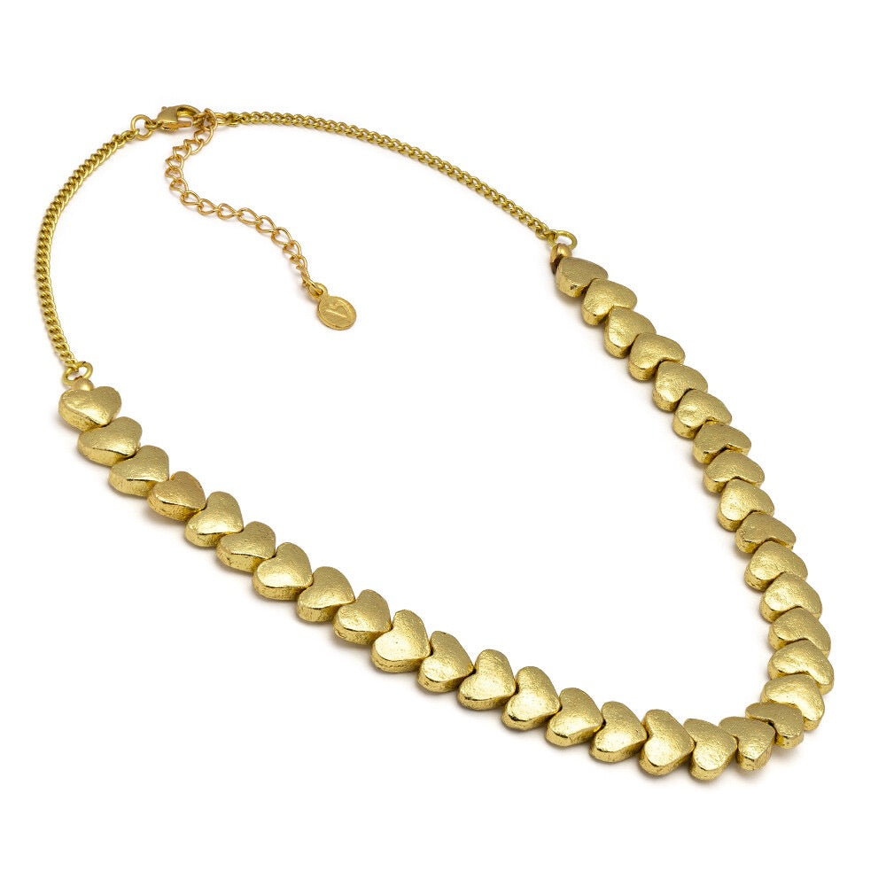 Vestopazzo Hearts in a Row Necklace