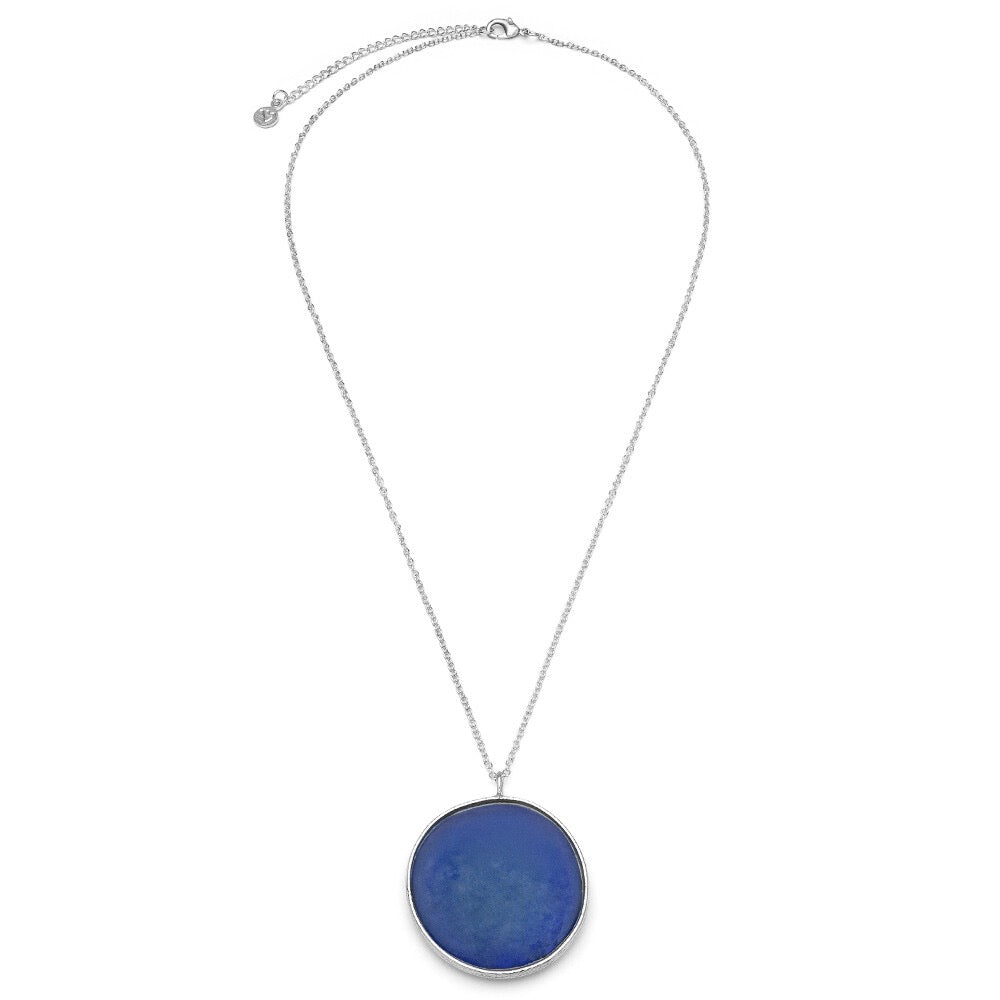 Vestopazzo Round Disc Pendant Necklace