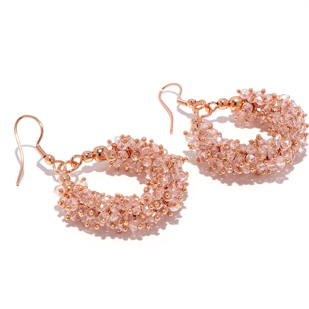 Vestopazzo Rose Plated Drop Earrings