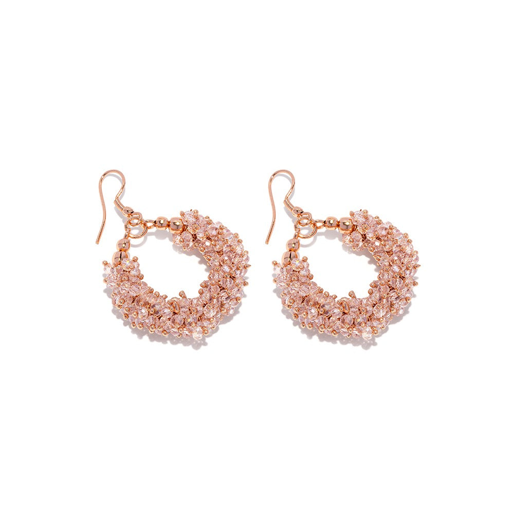 Vestopazzo Rose Plated Drop Earrings