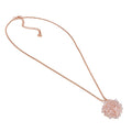 Vestopazzo Crystal Flower Pendant Necklace