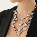 Vestopazzo Fine Multi-Heart Necklace