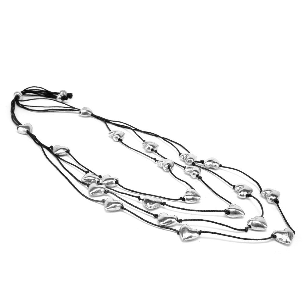 Vestopazzo Fine Multi-Heart Necklace