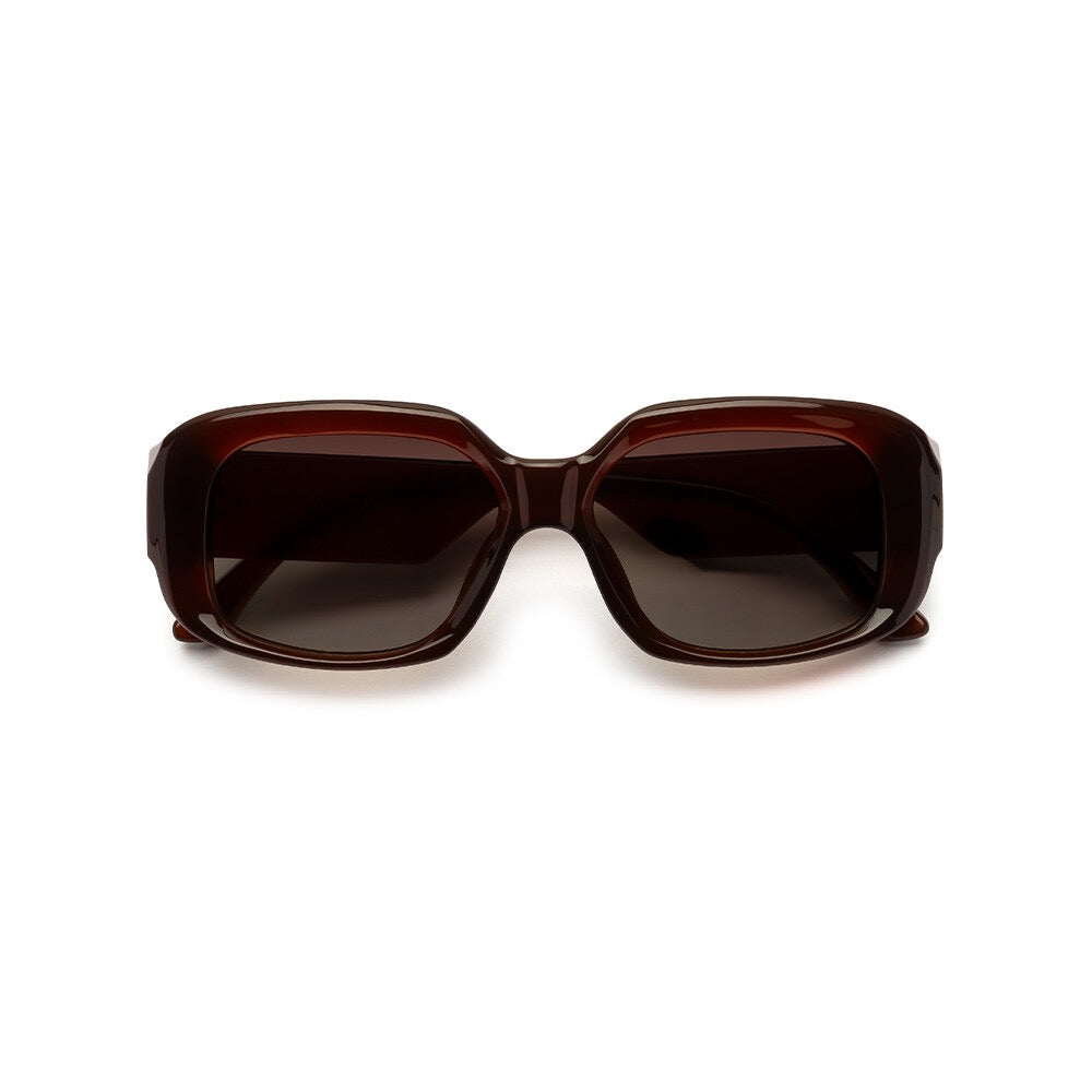 Vestopazzo Square Sunglasses Dark Choc