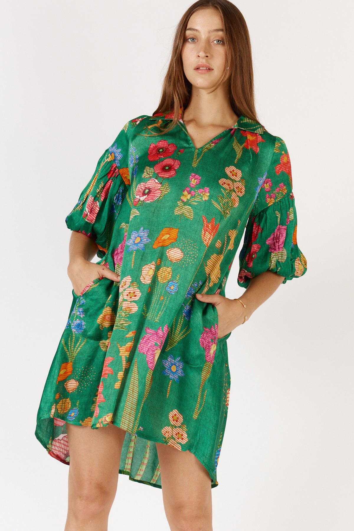 RYY Tea Dress Emerald