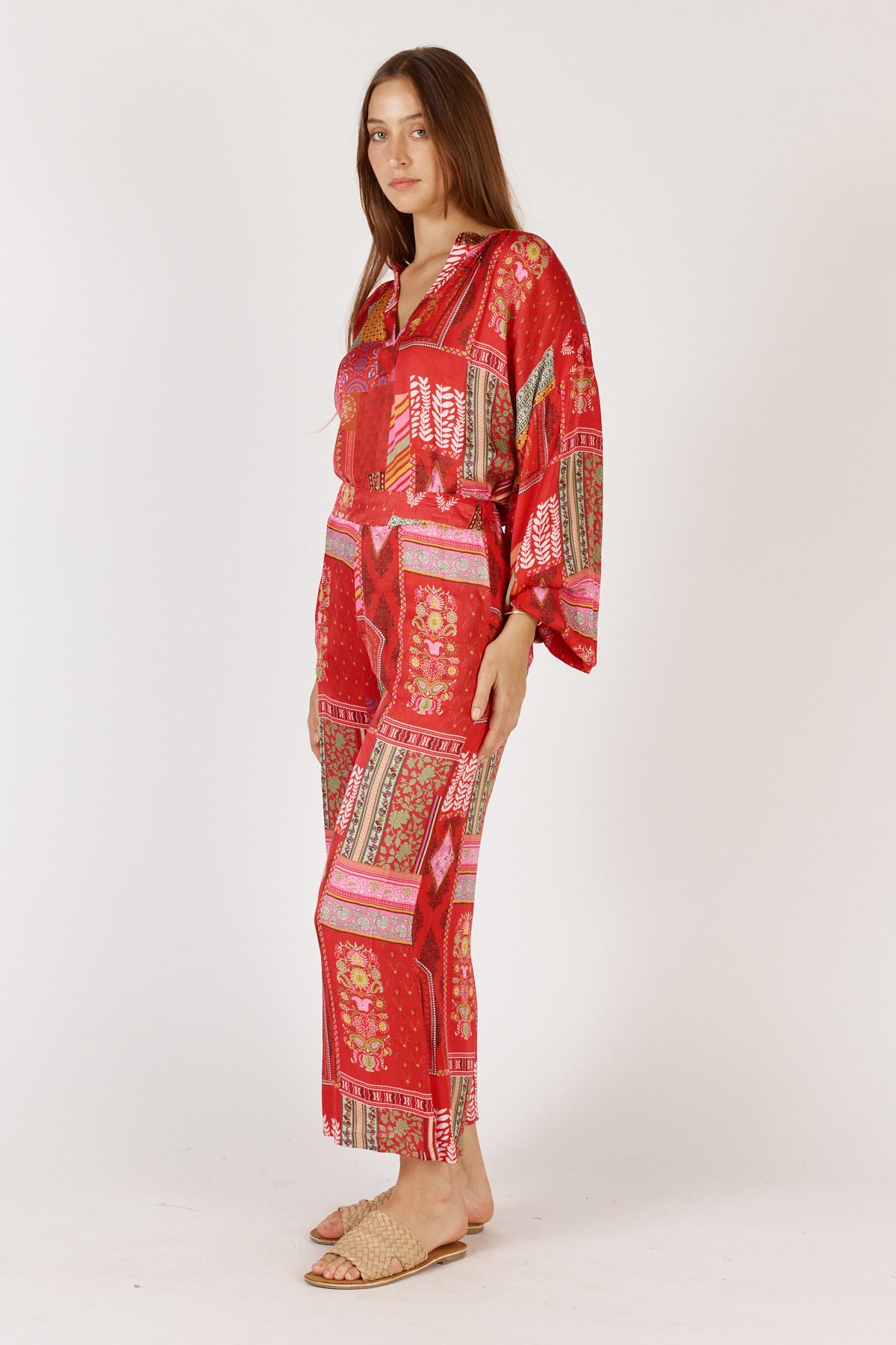 RYY Khari Pant Red