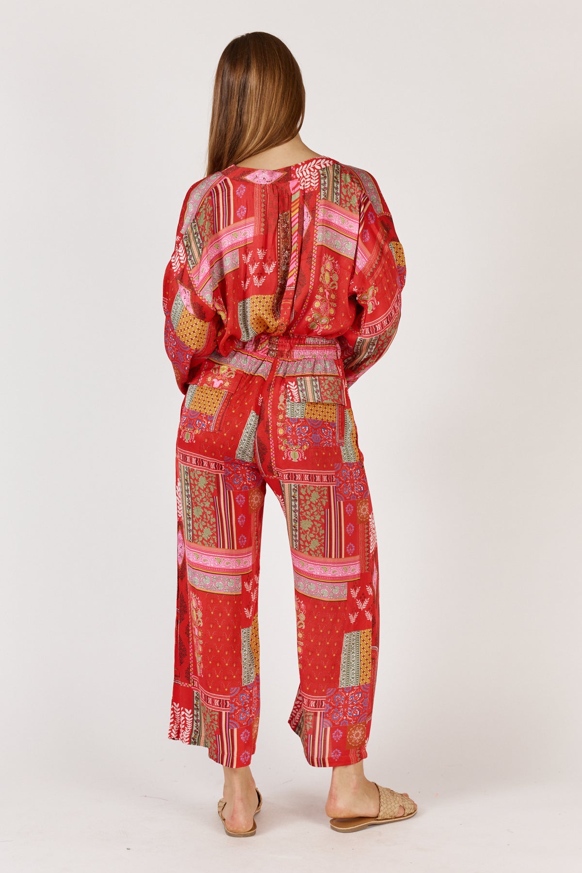RYY Khari Pant Red