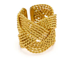 Vestopazzo Gold Twisted Ring