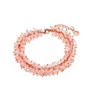 Vestopazzo Crystal Rose Gold Mogra Bracelete