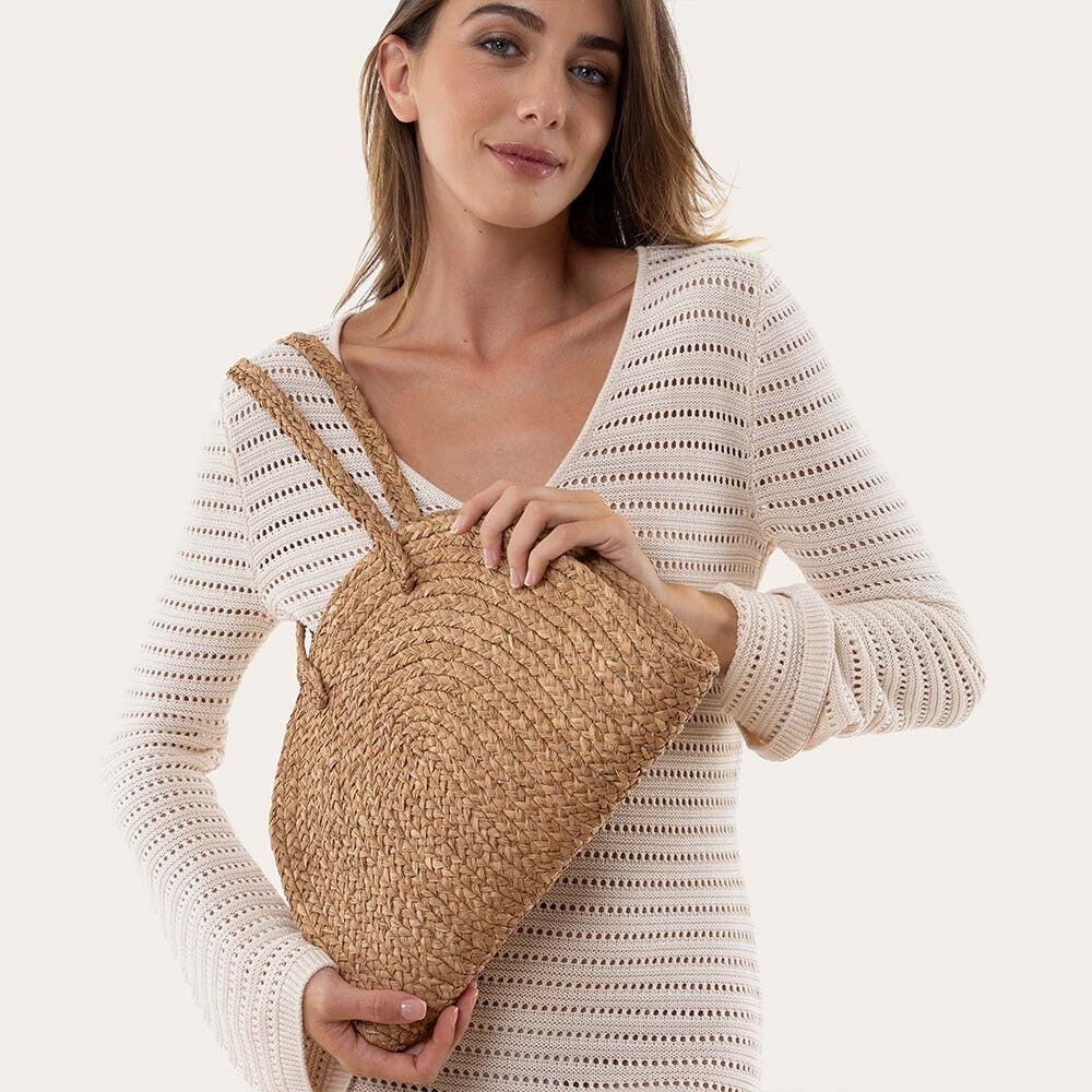 Vestopazza Half Moon Bag Natural
