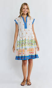 Lula Life Emma Tier Dress Vanilla