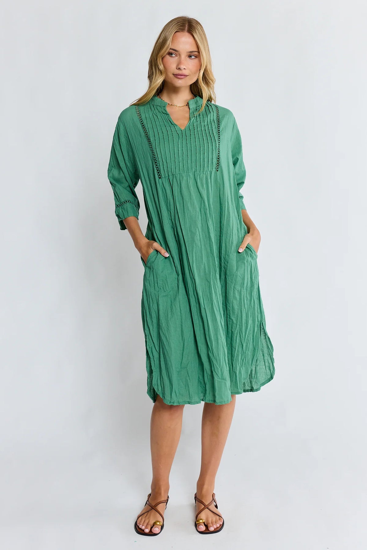 Lulu Life Laverne Kaftan Gumleaf