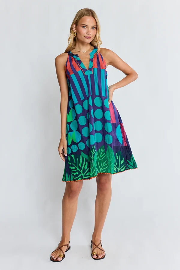 Lula Life Rhea Sundress Navy