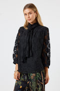 Lula Soul Chadelier Lace Shirt Black