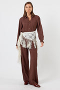 Lula Soul Chandelier Waist Scarf Cream