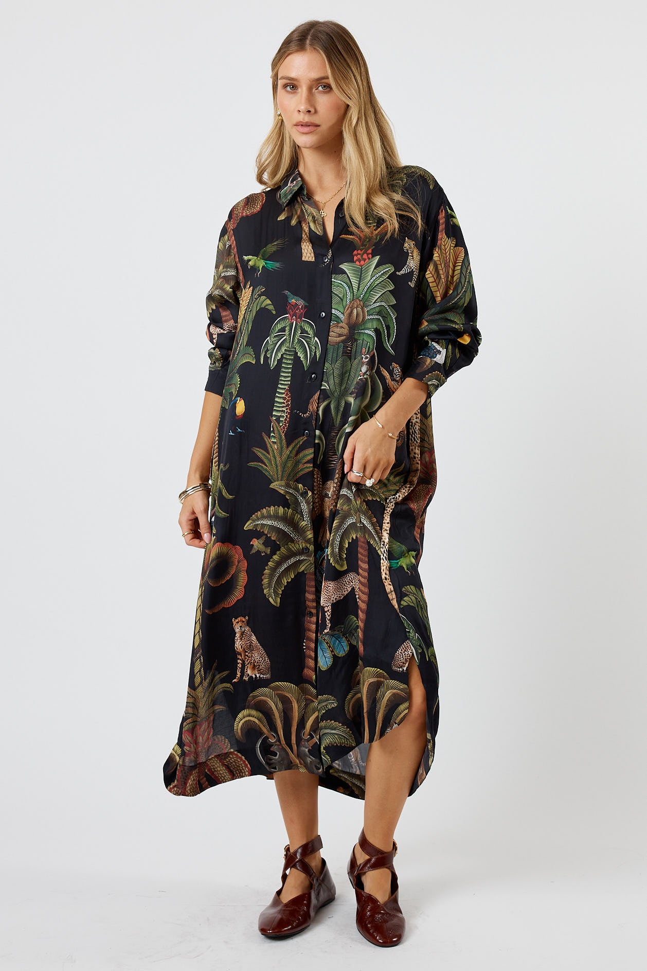 LulaSoul Cheetah Shirtmaker Black