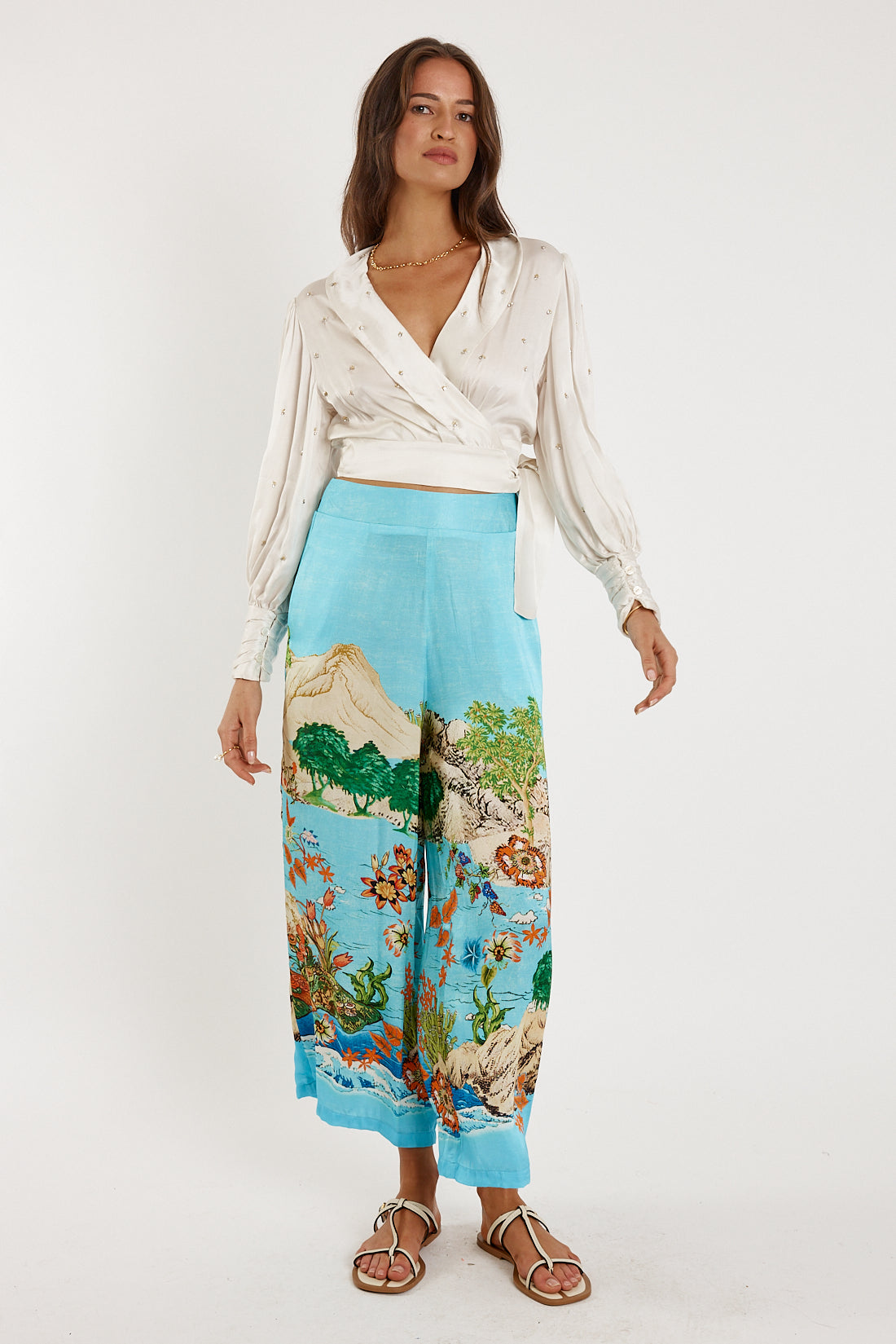 RYY Bienvenue Wrap Top Cream