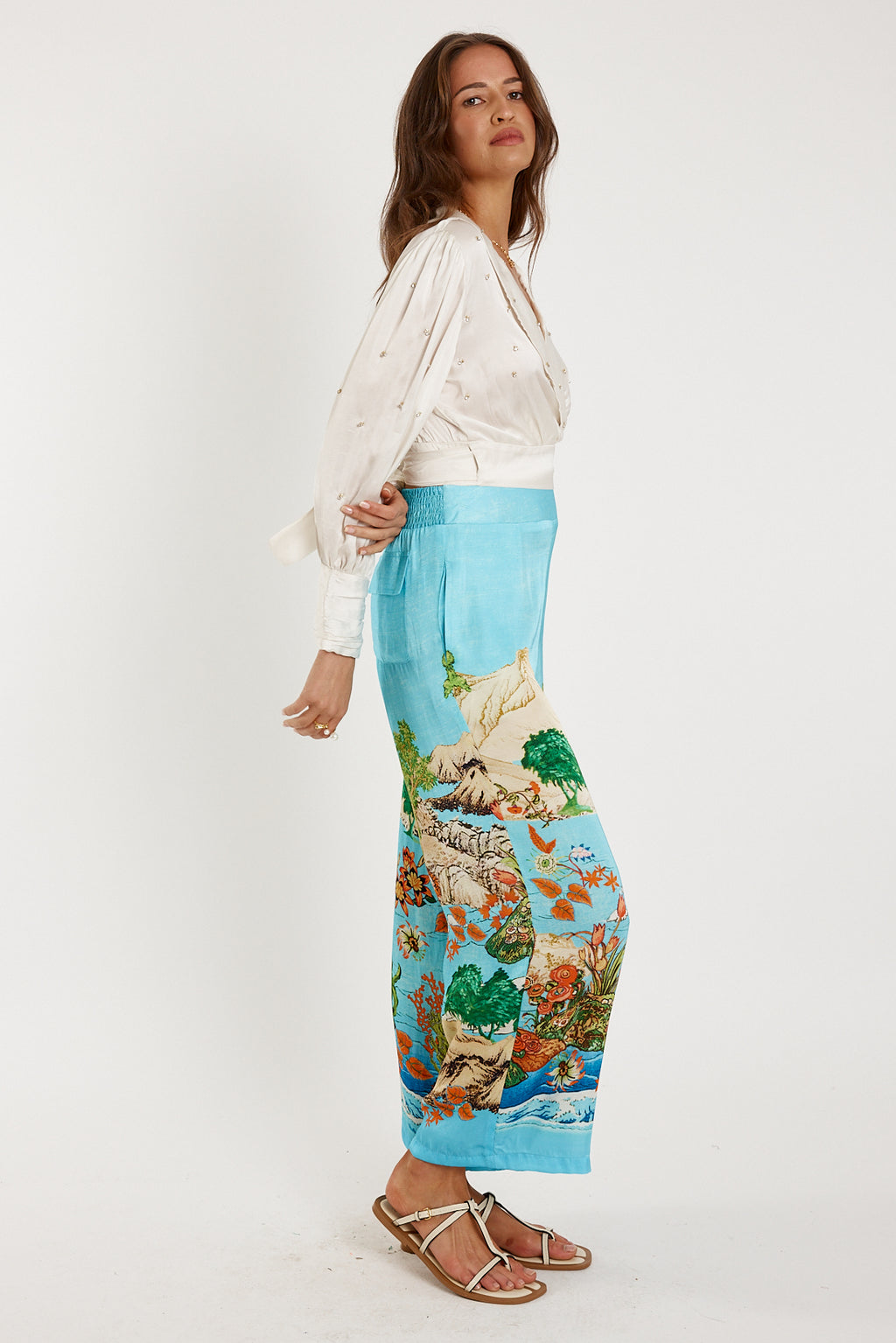 RYY Bienvenue Wrap Top Cream