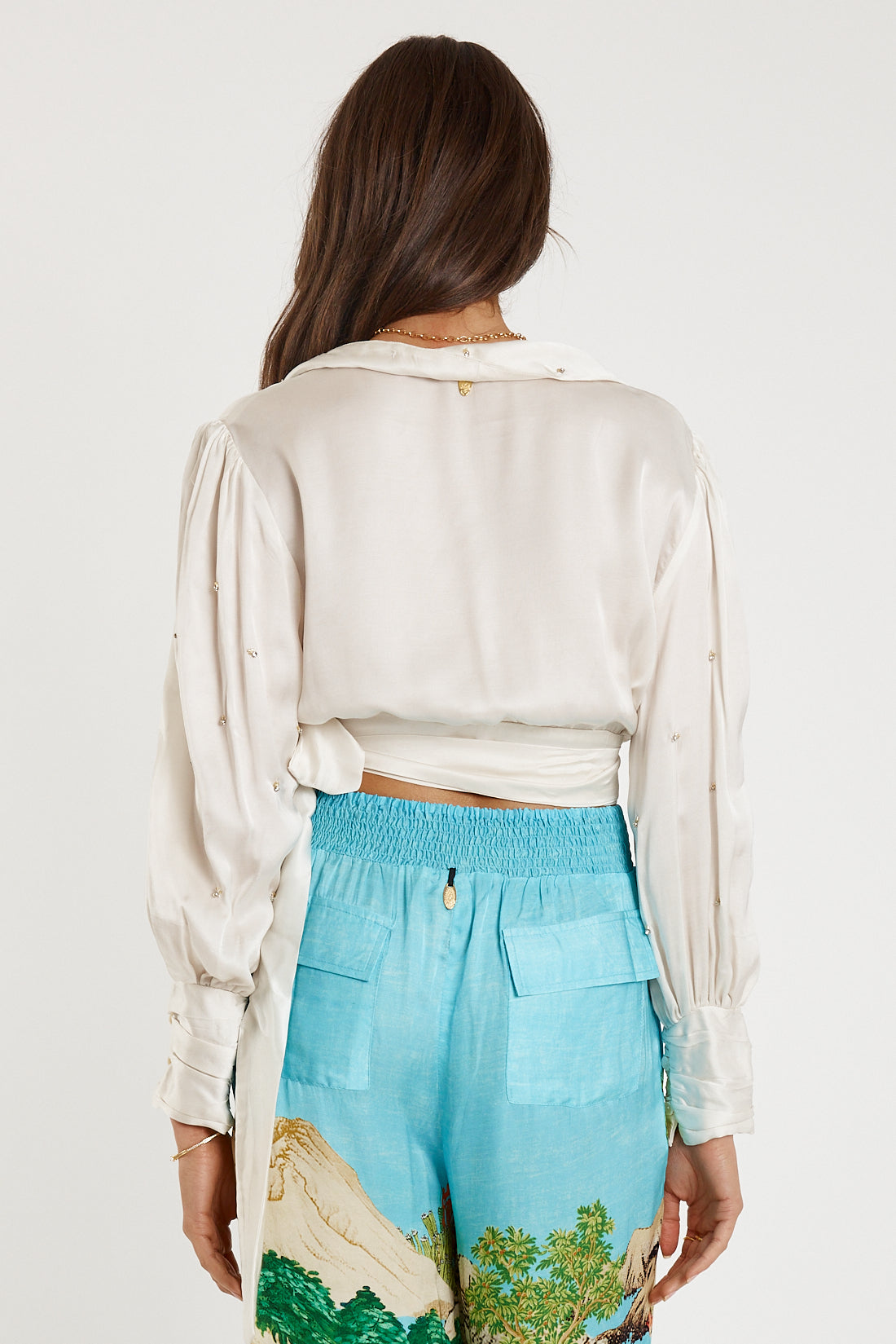 RYY Bienvenue Wrap Top Cream