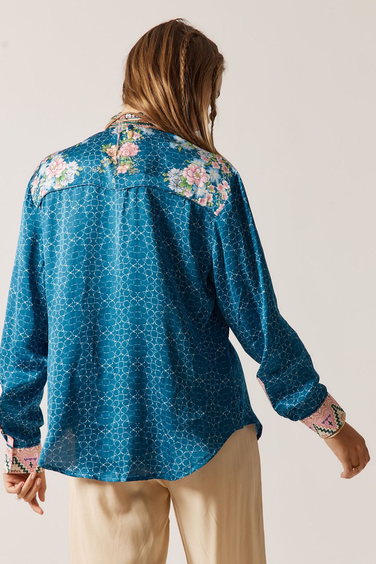 RYY Daisy Duke Shirt Navy