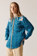 RYY Daisy Duke Shirt Navy