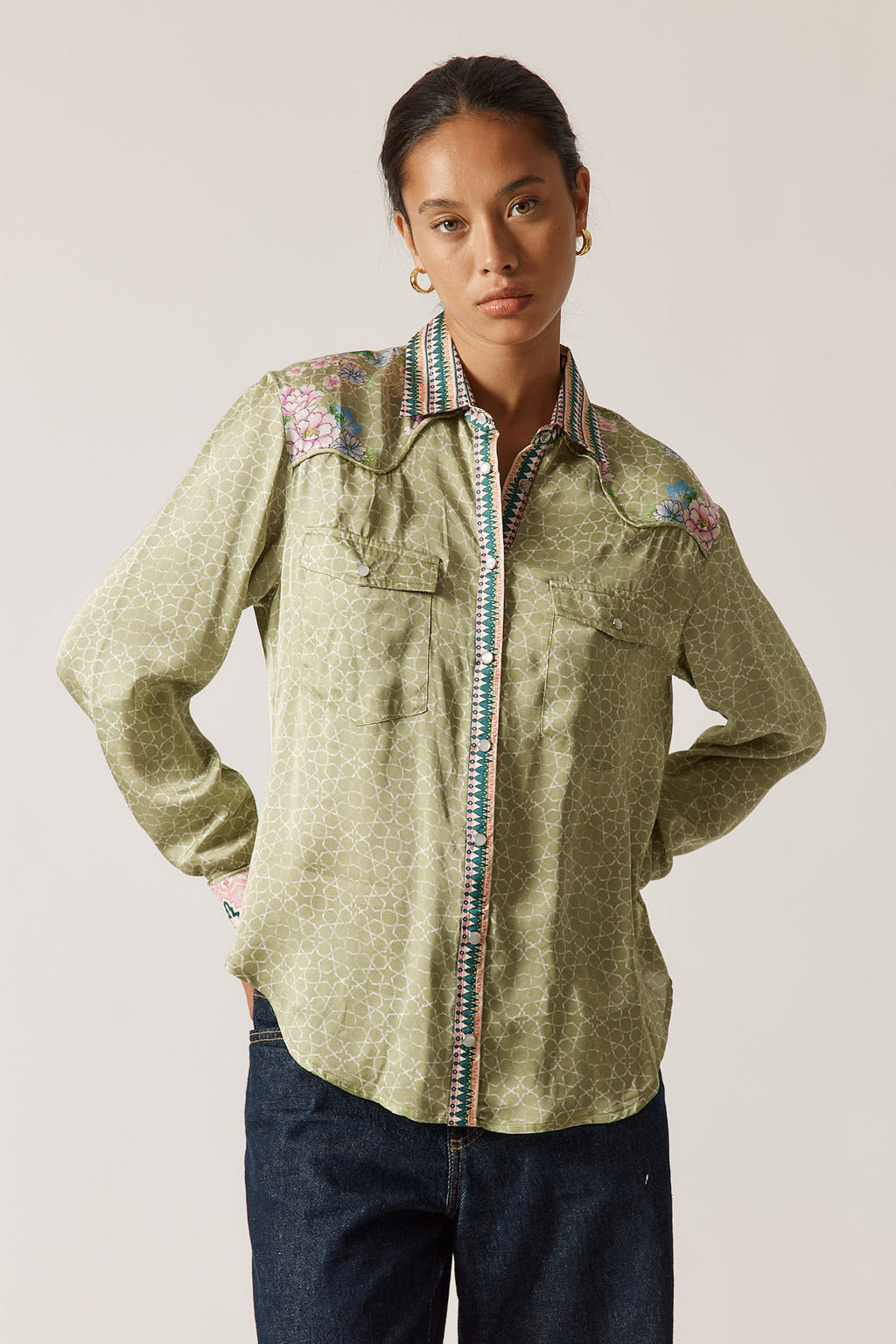 RYY Daisy Duke Shirt Olive