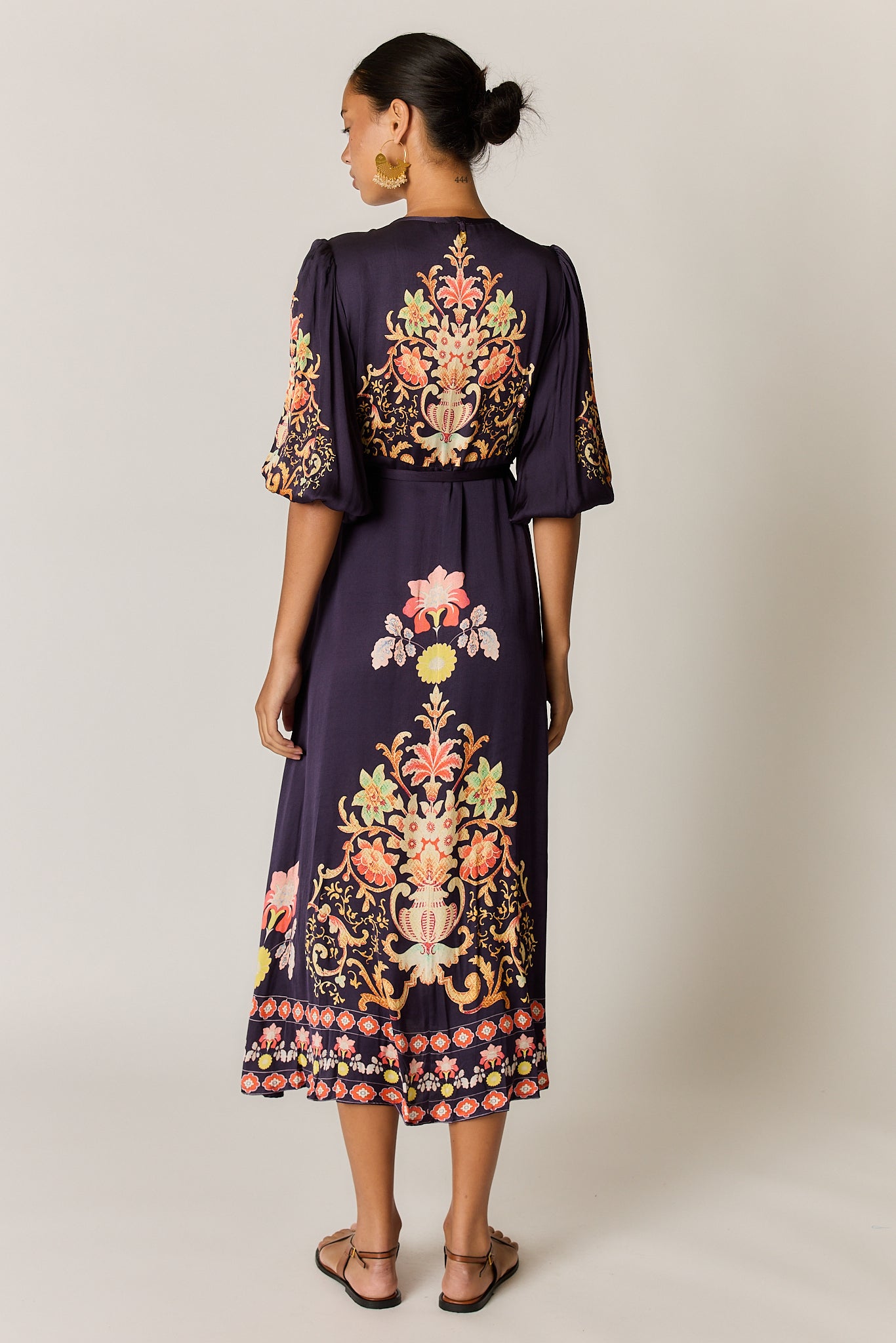 RYY Gazte Wrap Dress Burgundy - Pre Order