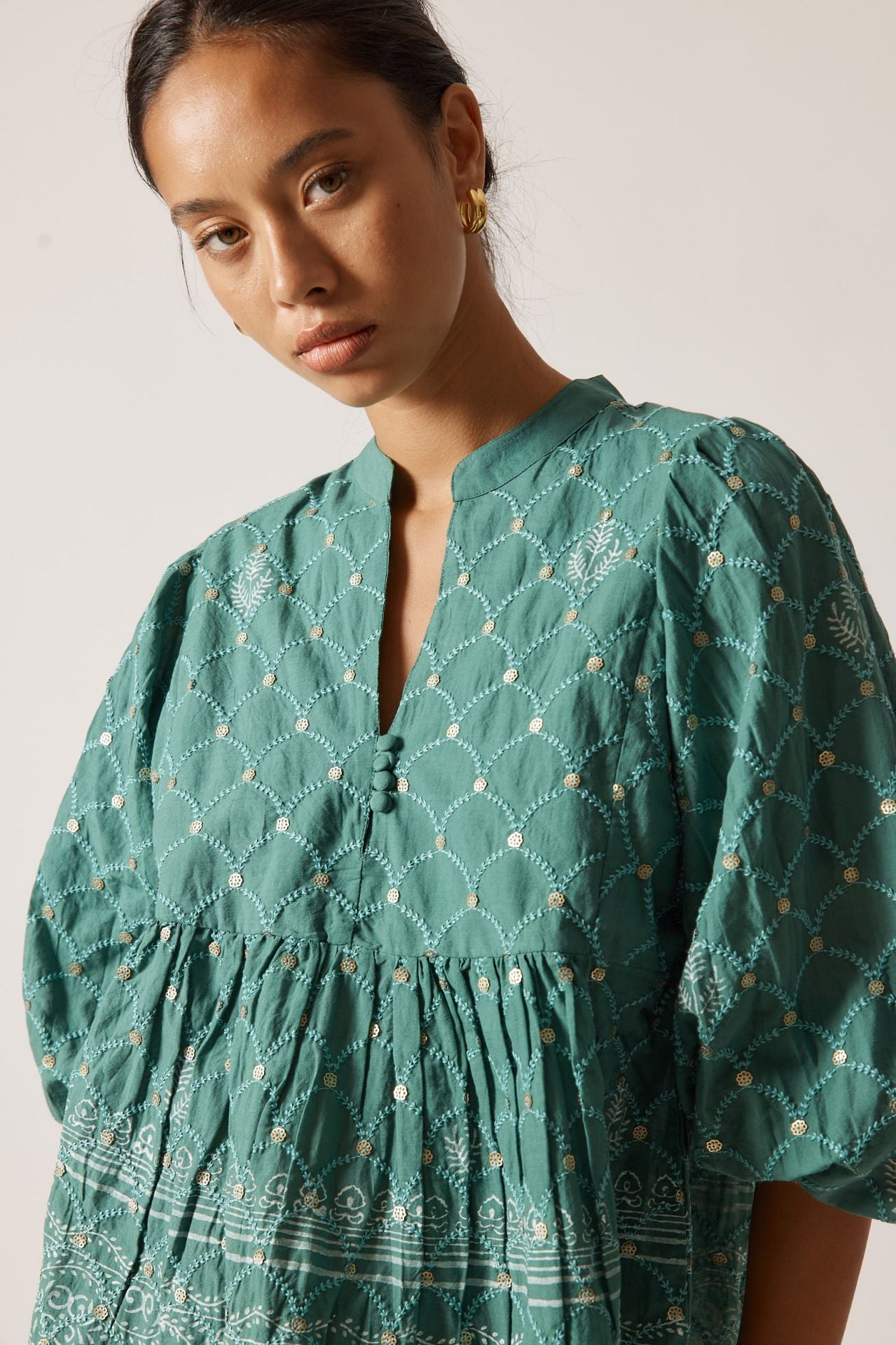 RYY Locket of Love Top Sage