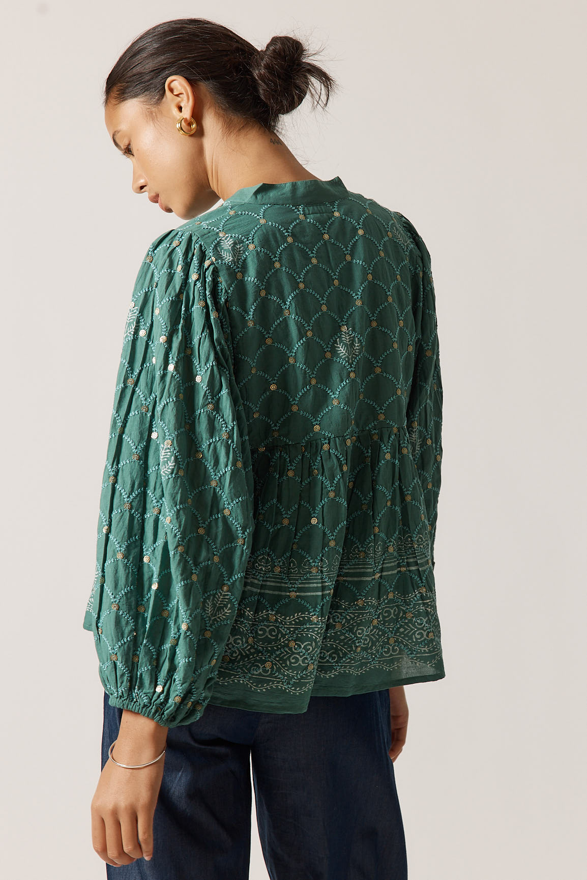 RYY Locket of Love Top Sage