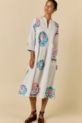 RYY Neon Fleur Kaftan White Pre Order