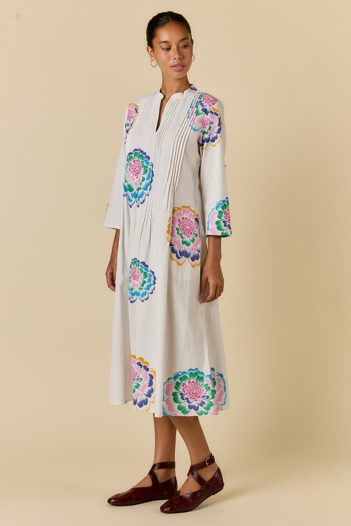RYY Neon Fleur Kaftan White Pre Order