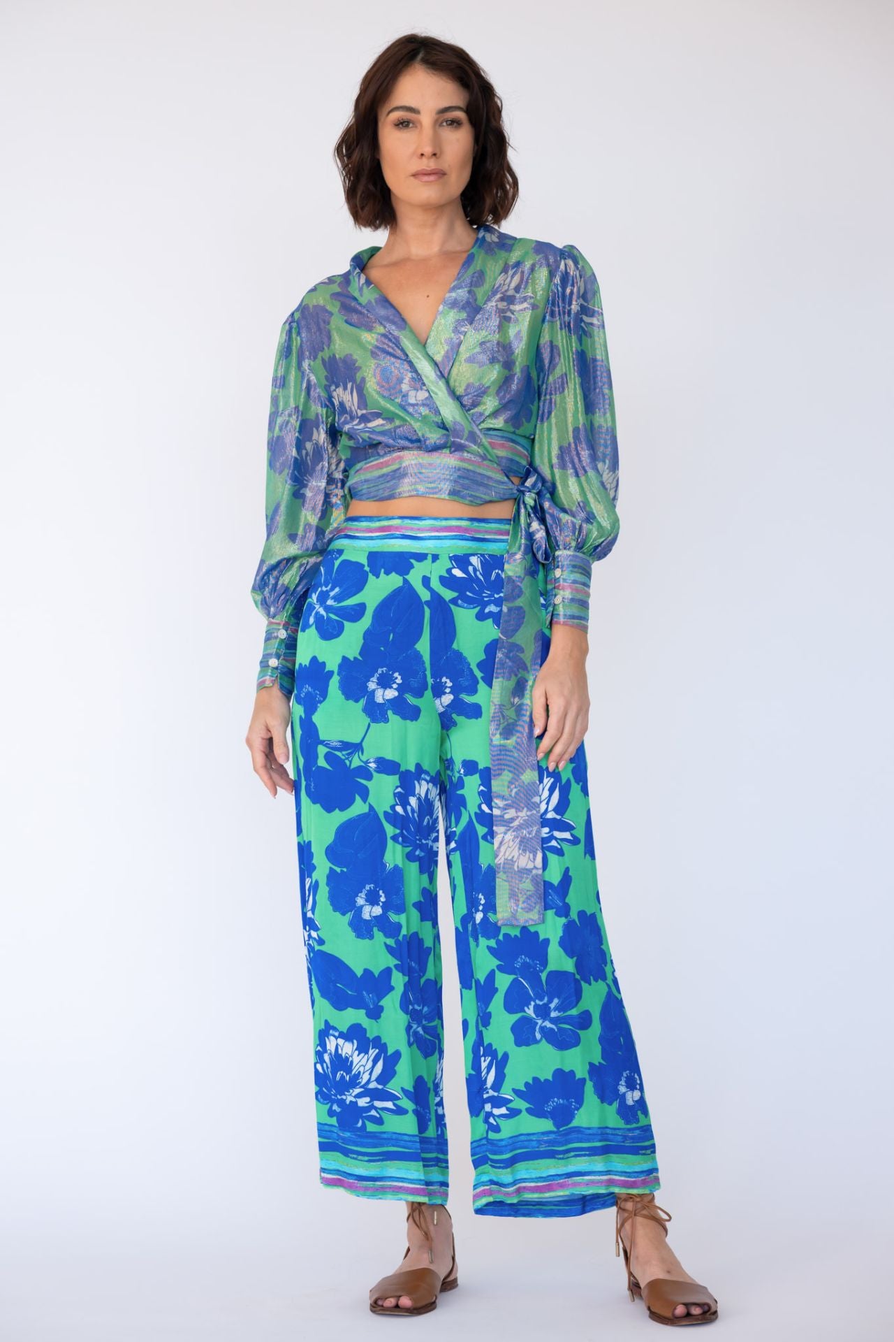 RYY Sunrise Wrap Shirt Blue