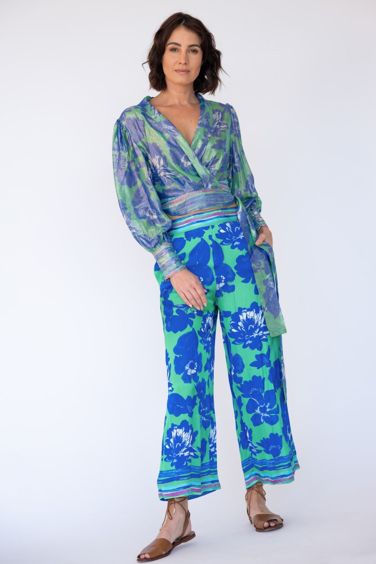 RYY Sunrise Wrap Shirt Blue