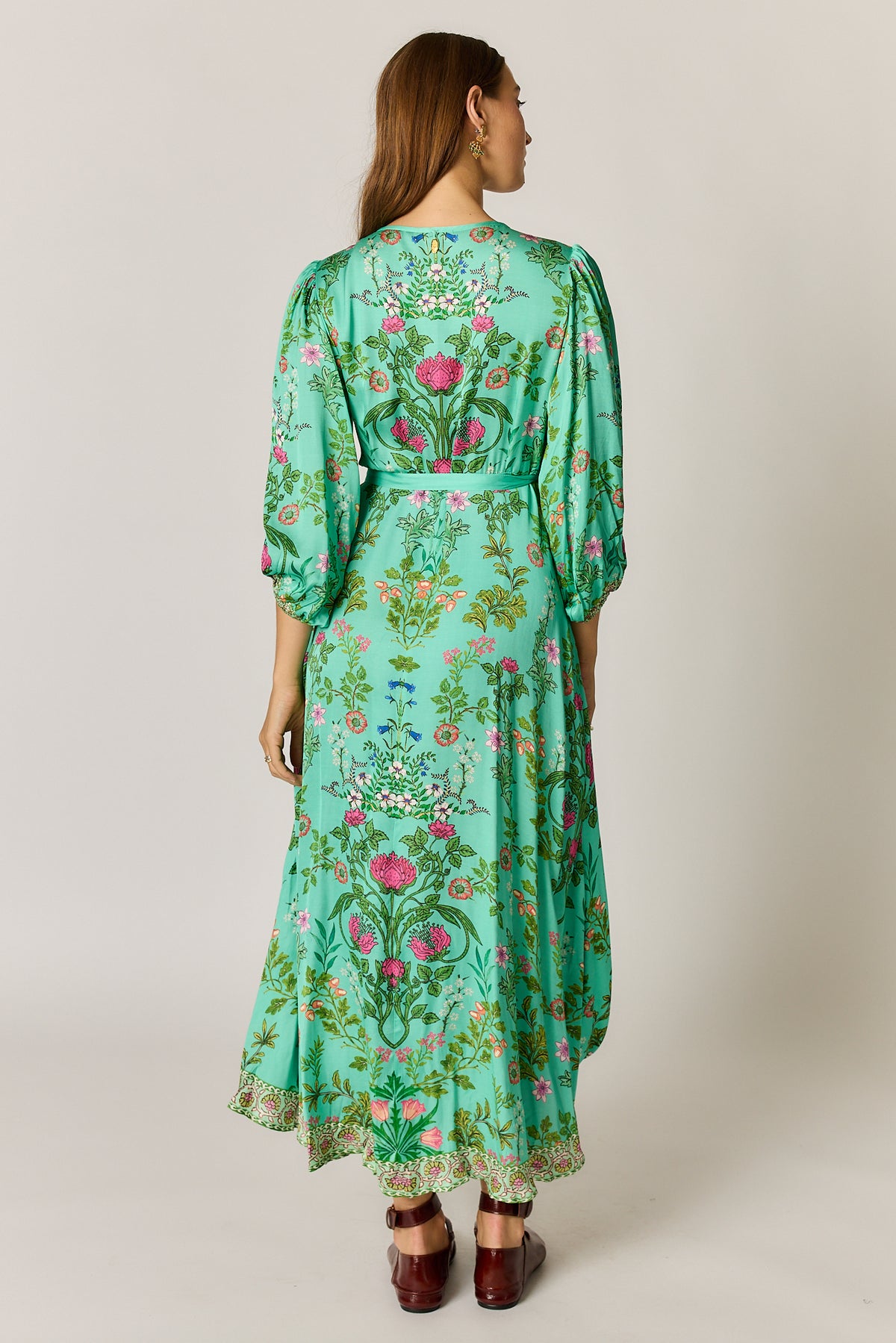 RYY Tatiana Wrap Dress Green pre order