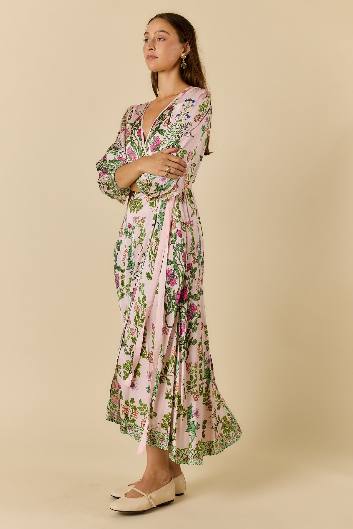 RYY Tatiana Wrap Dress Pink pre order