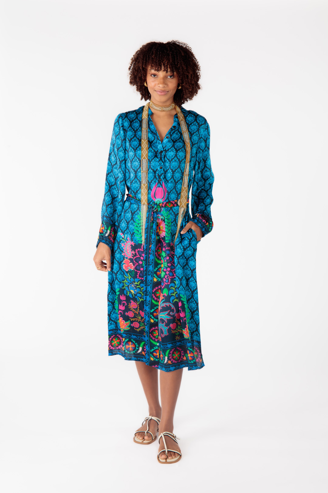 RYY Camilla Dress Blue - Image 4