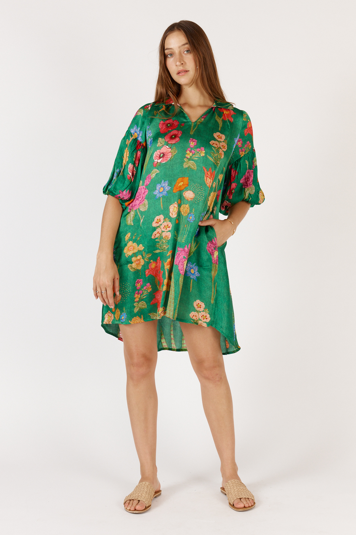RYY Tea Dress Emerald