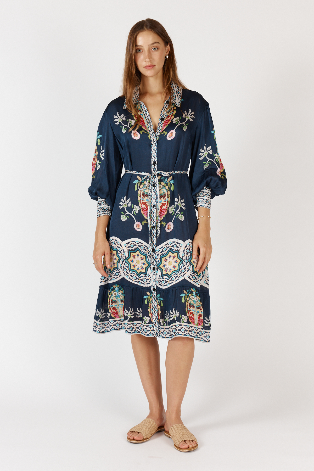 RYY Garcia Dress Navy - Image 3