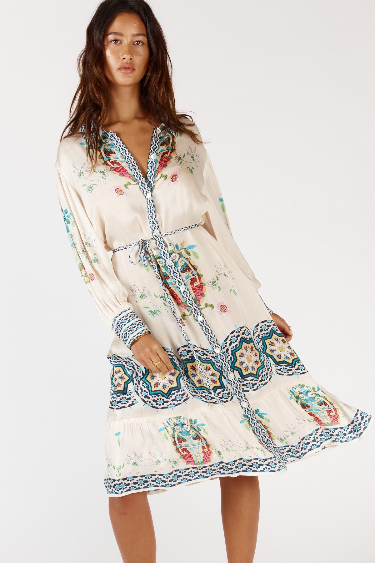 RYY Garcia Dress Cream