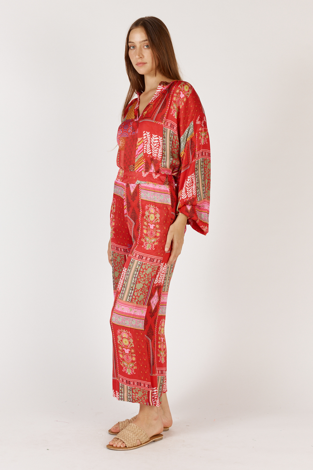 RYY Khari Pant Red