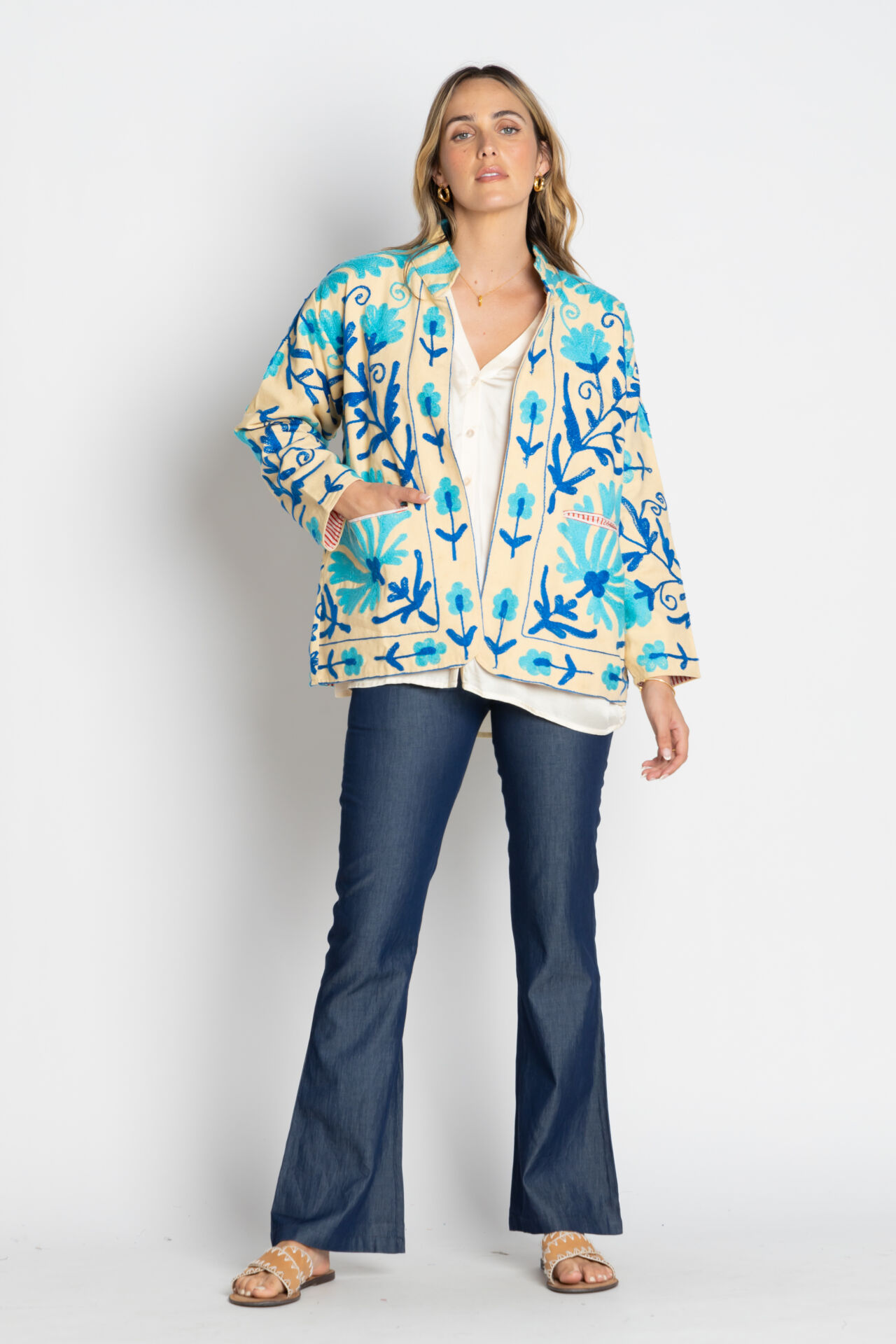 RYY Nashville Embroidered Jacket Blue