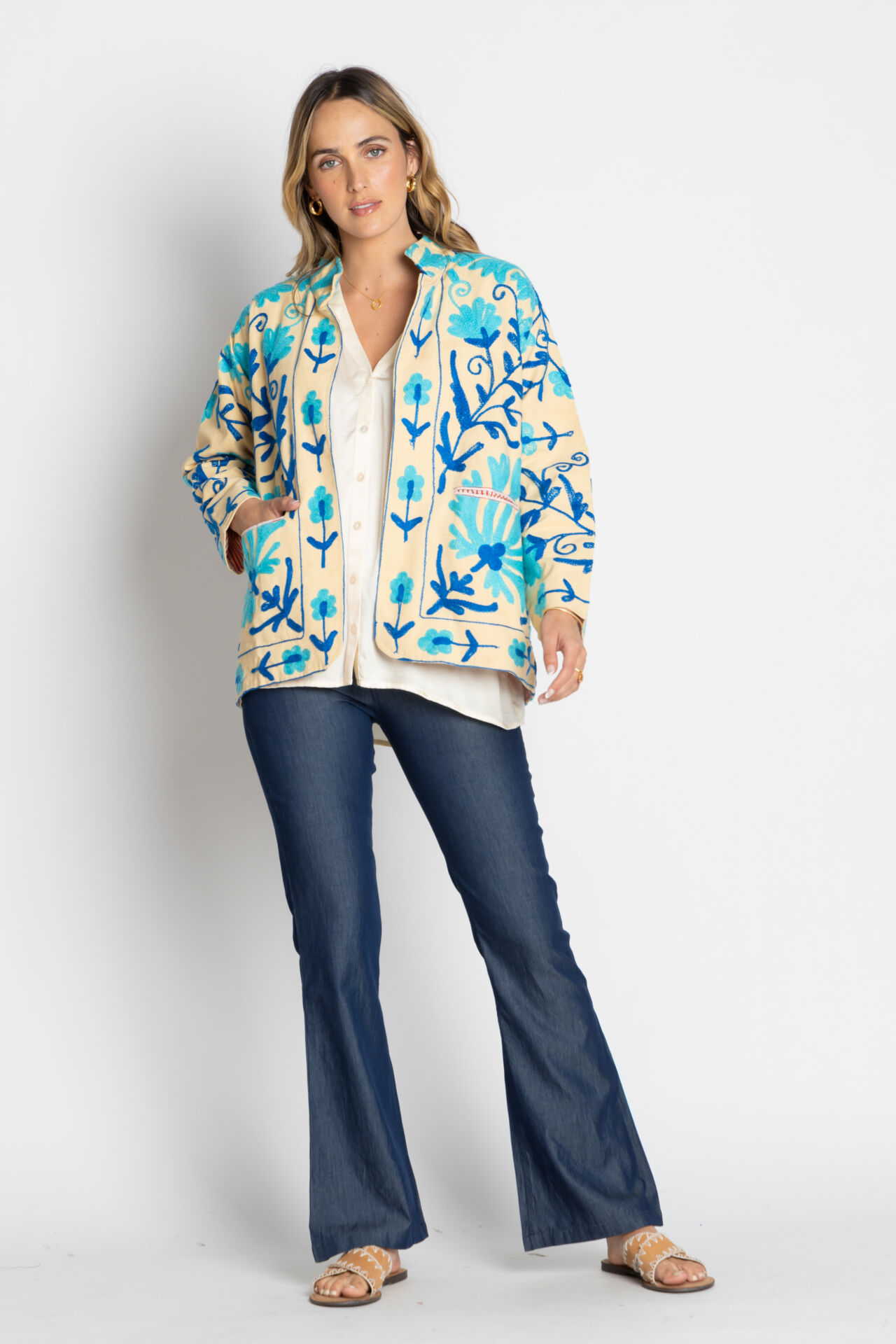 RYY Nashville Embroidered Jacket Blue - Image 2