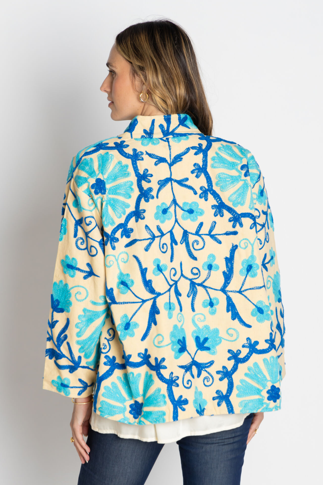 RYY Nashville Embroidered Jacket Blue - Image 3